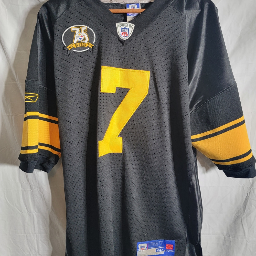 Reebok Black and Yellow Men's Jersey